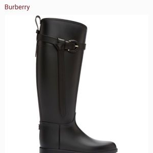Burberry rain boots
